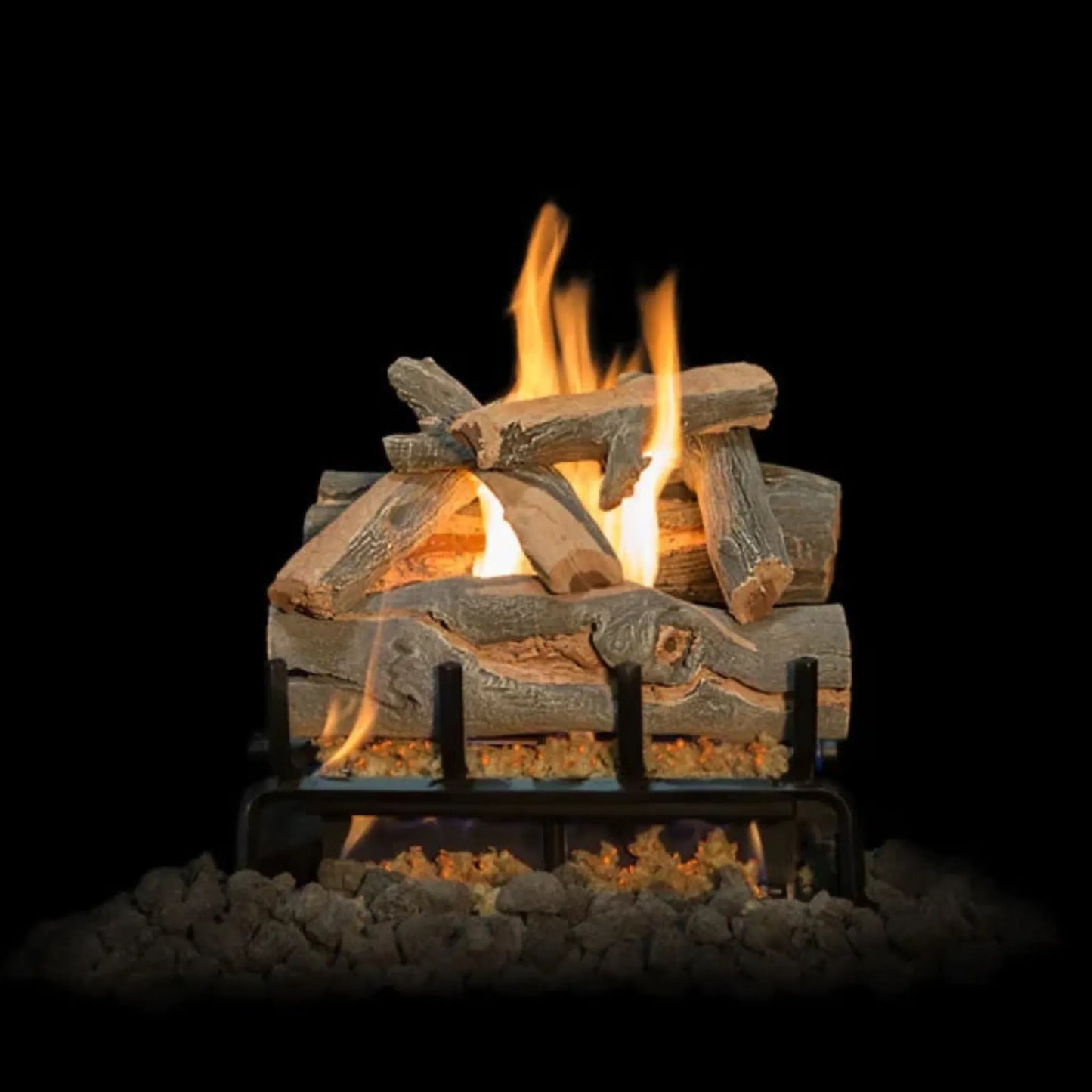 Arizona juniper outdoor gas log set