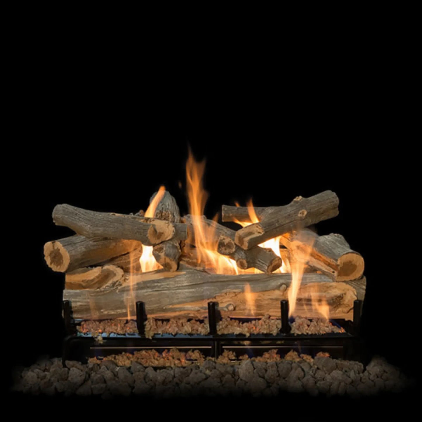 Arizona juniper outdoor gas log set