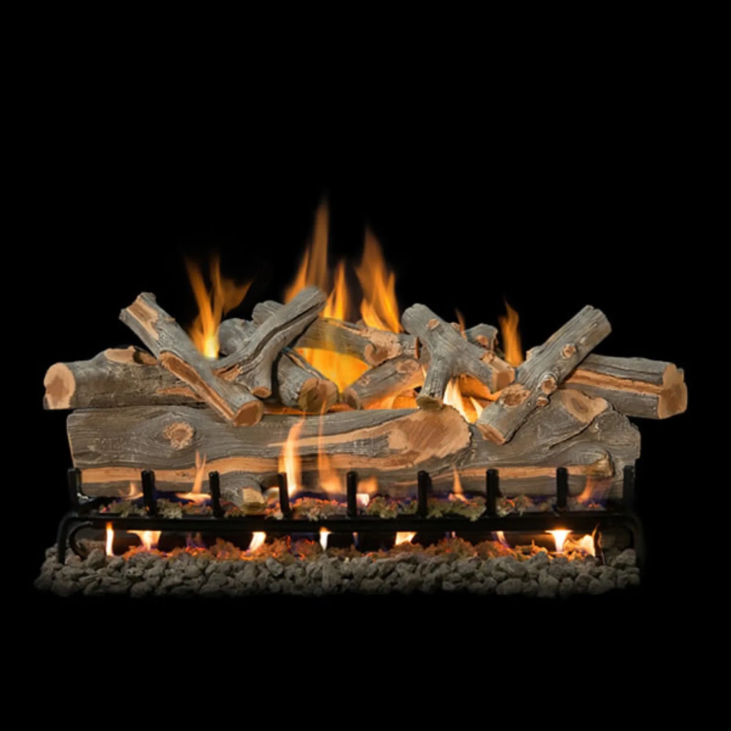 Arizona juniper outdoor gas log set
