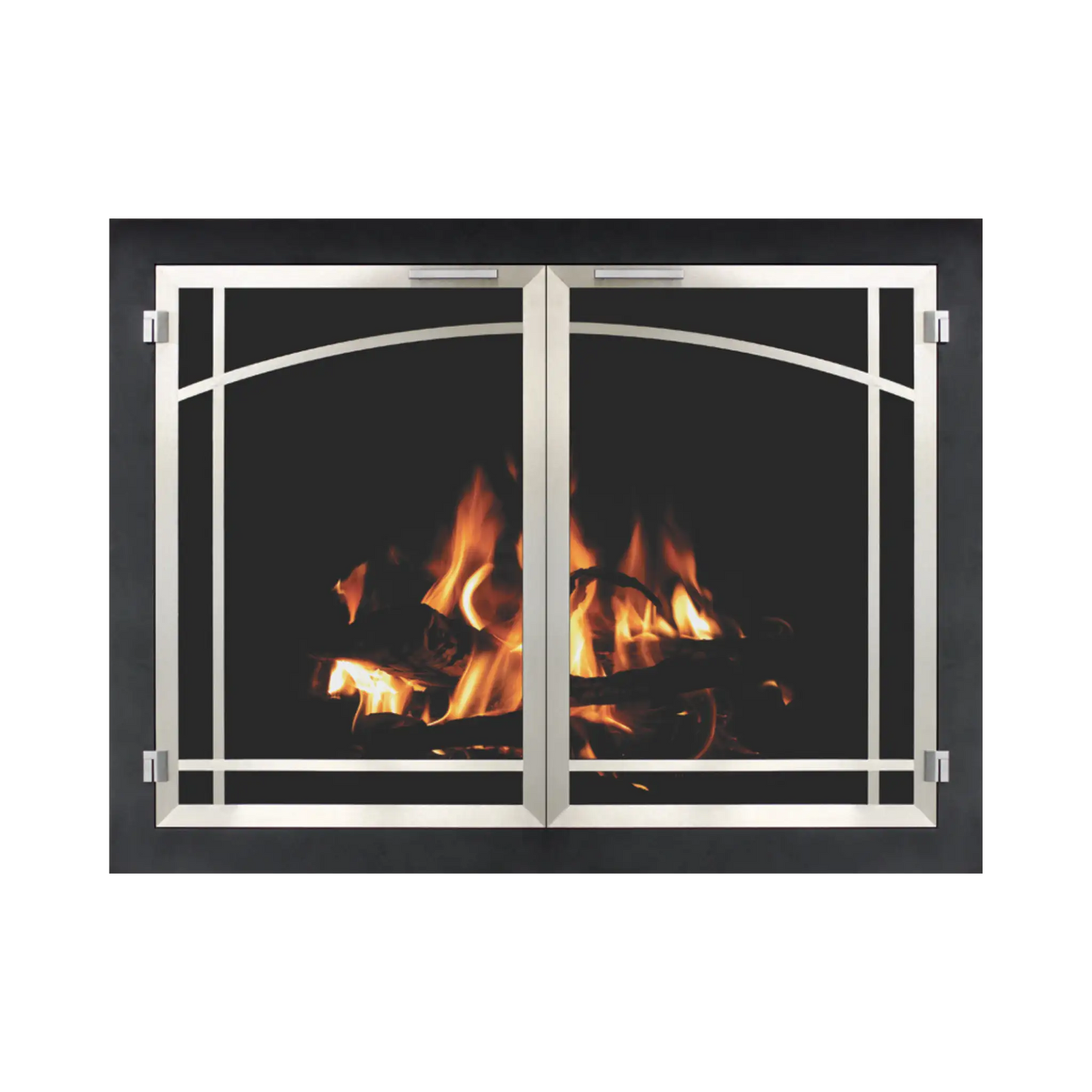 Traditional fireplace doors