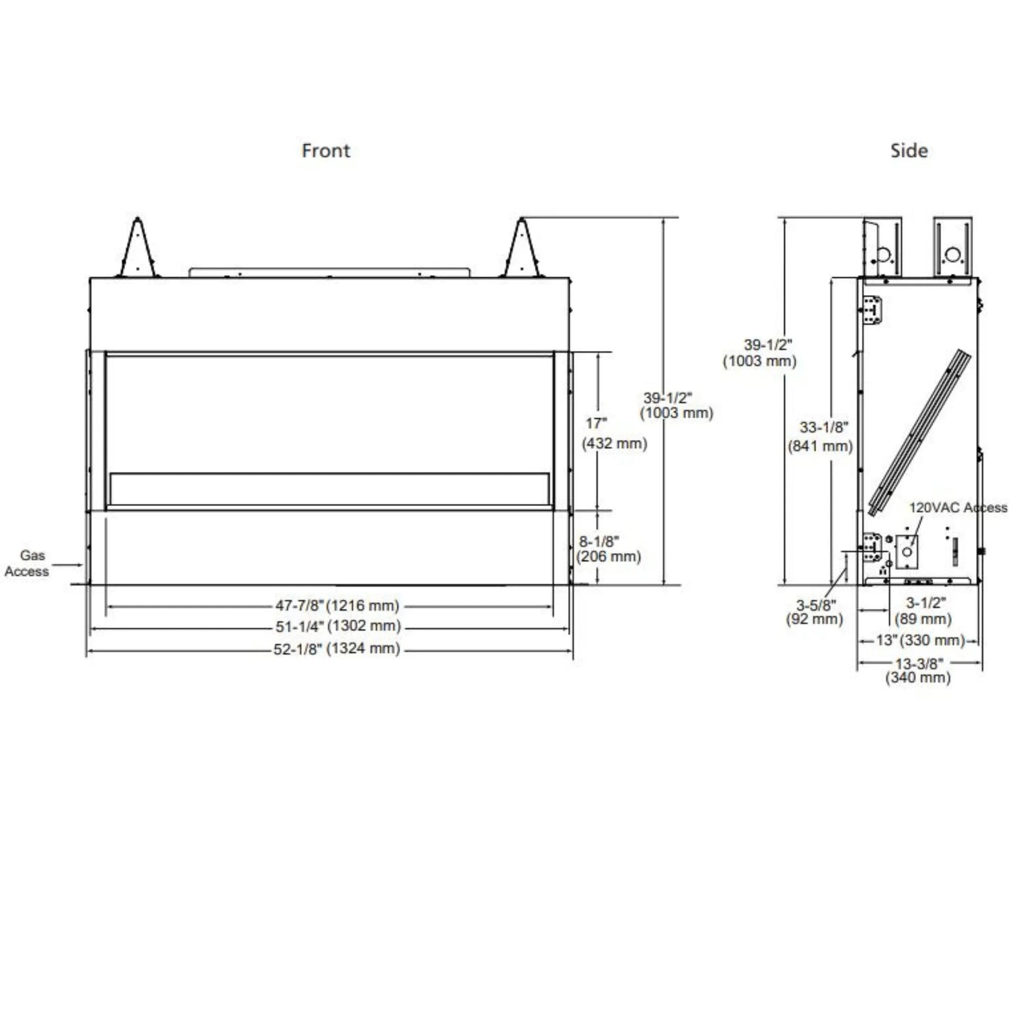 Lanai outdoor gas fireplace