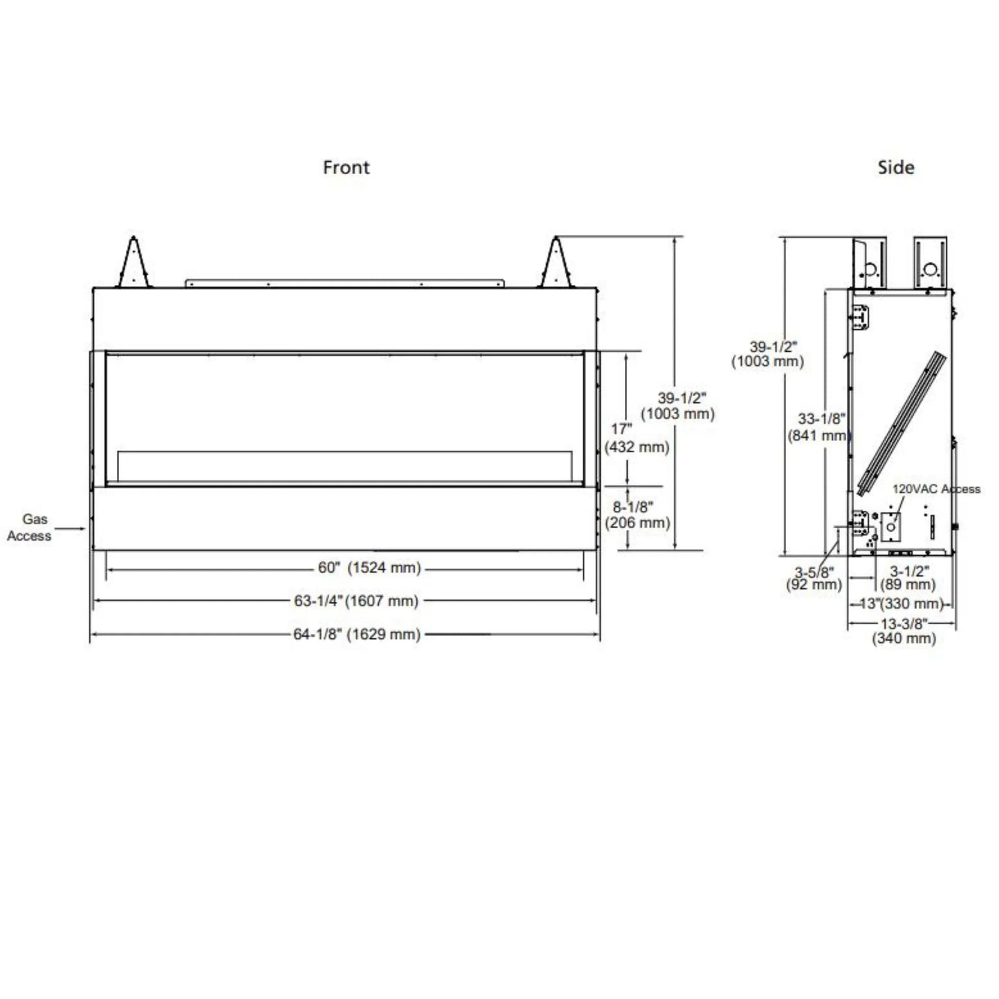 Lanai outdoor gas fireplace