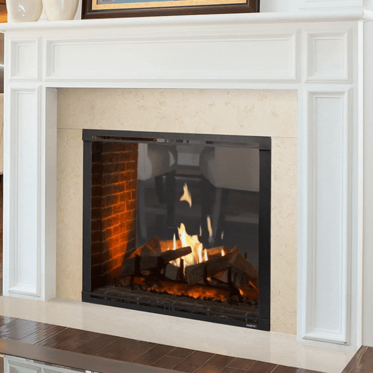 Marquis ii see-through direct vent gas fireplace