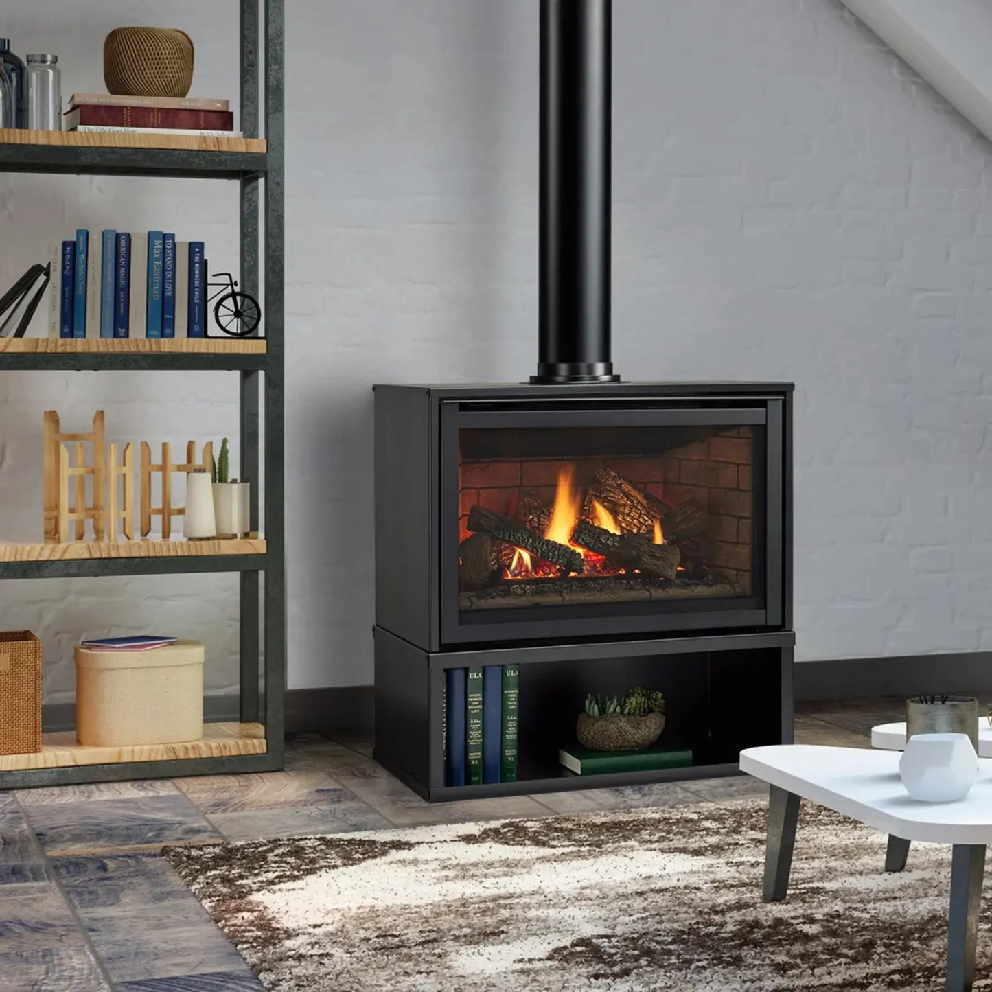 Trilliant freestanding gas fireplace