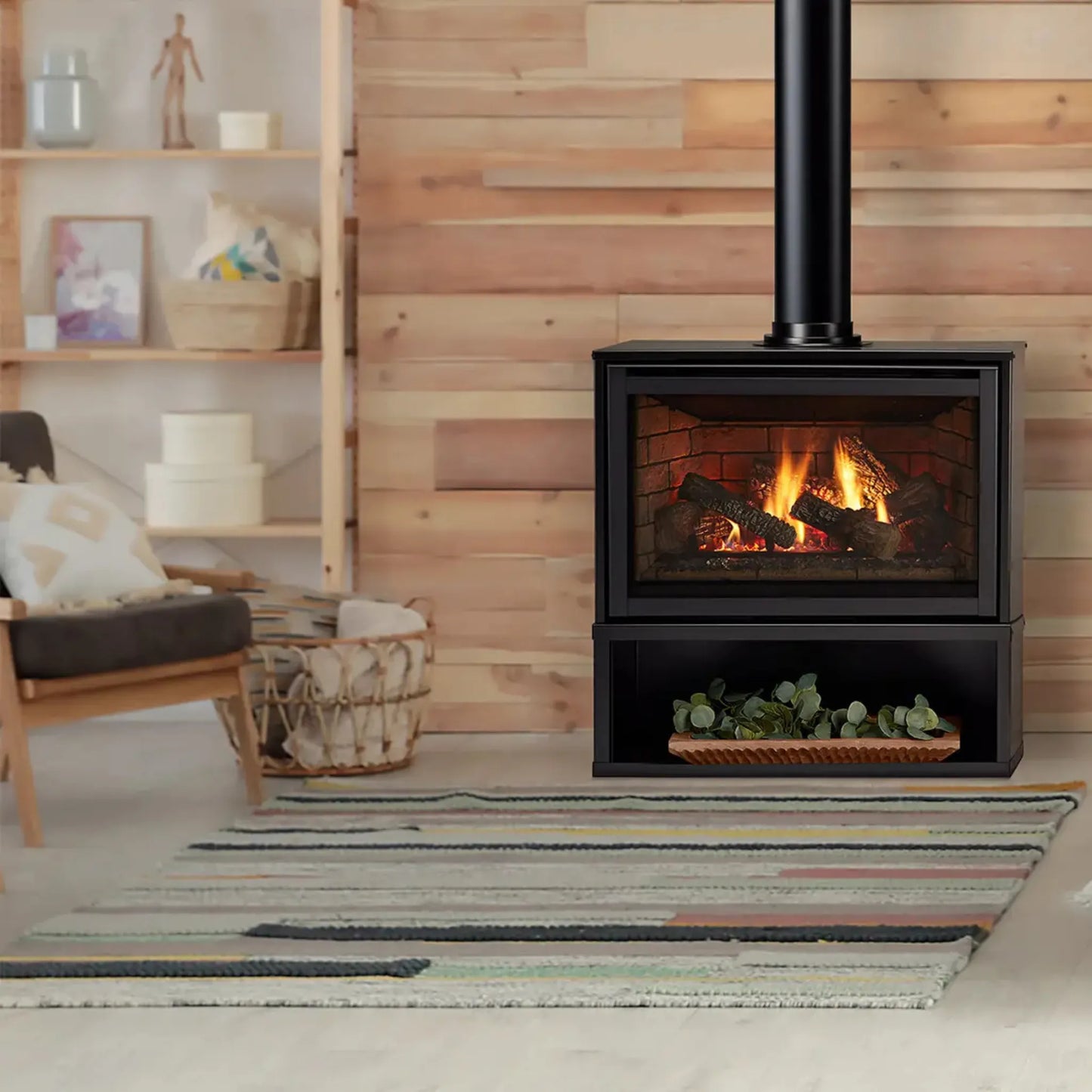 Trilliant freestanding gas fireplace