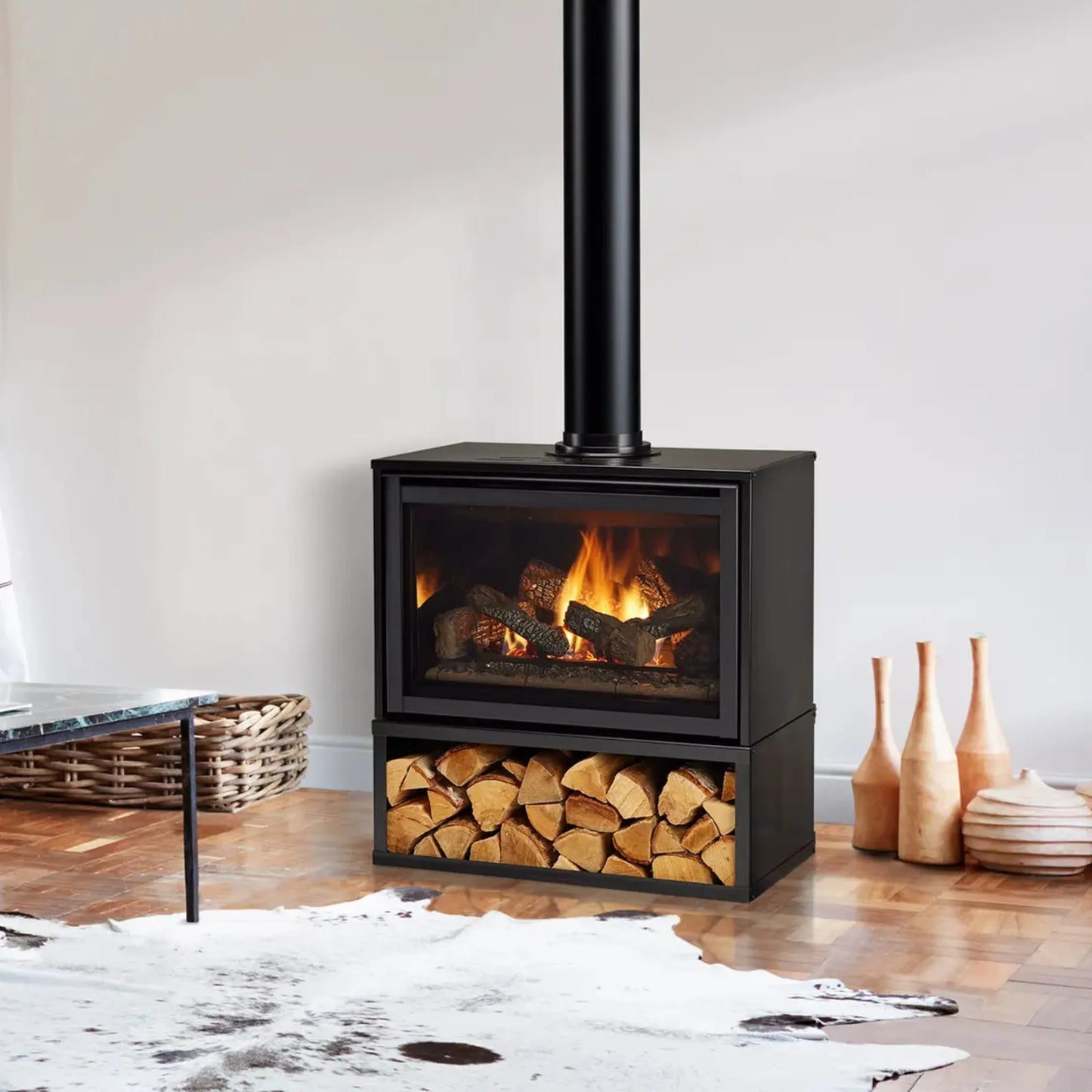 Trilliant freestanding gas fireplace