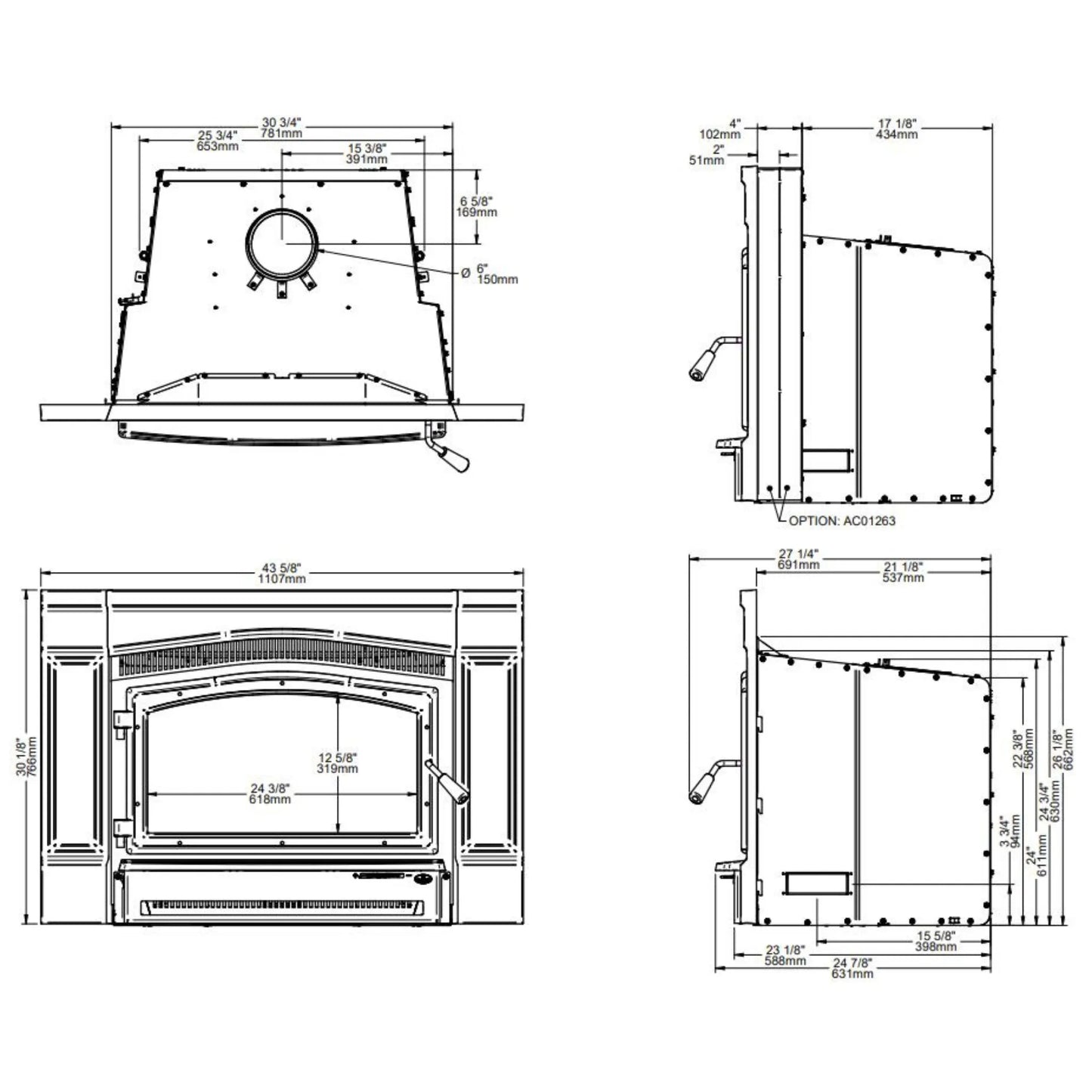 Matrix 2700 wood insert