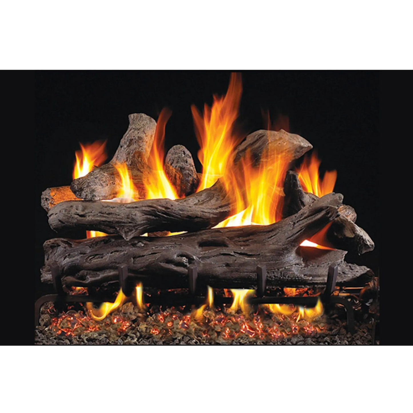 Coastal driftwood outdoor vented gas log set