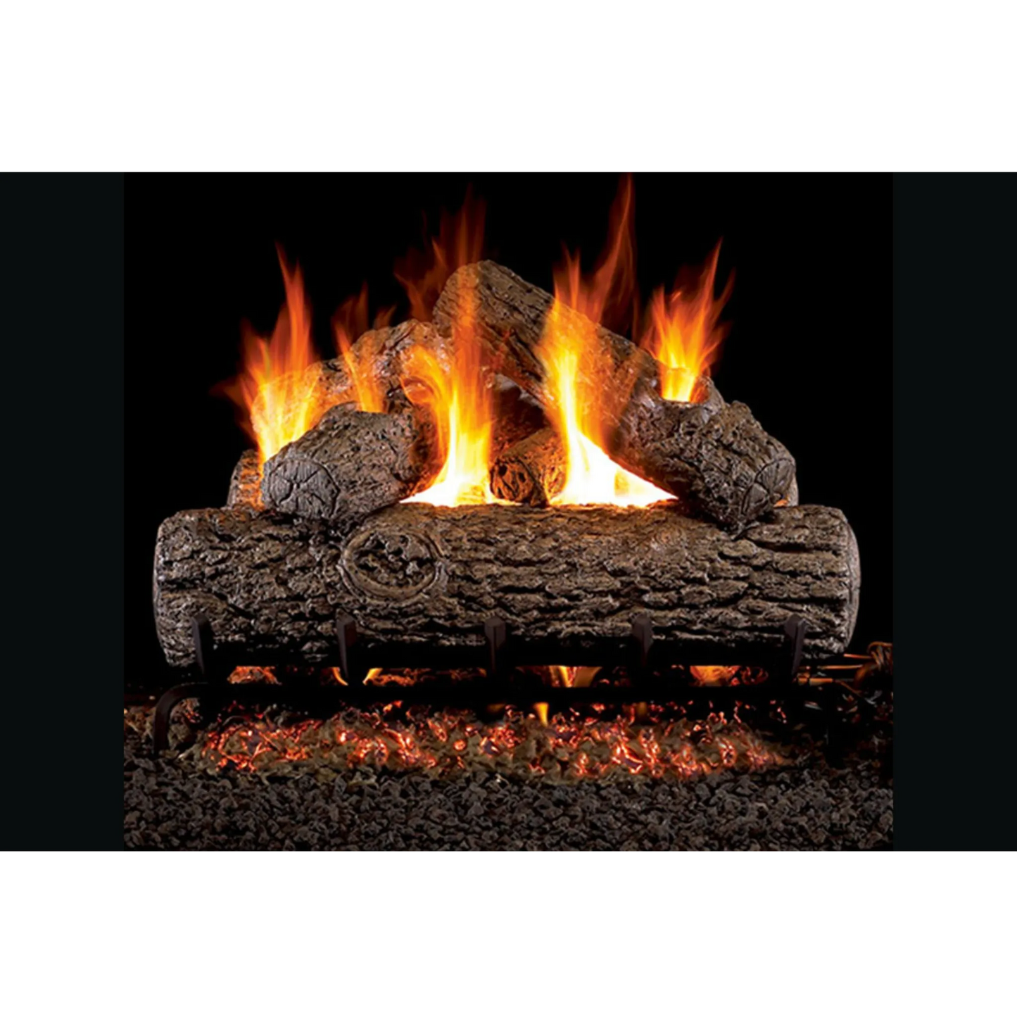 Golden oak ANSI vented gas log set