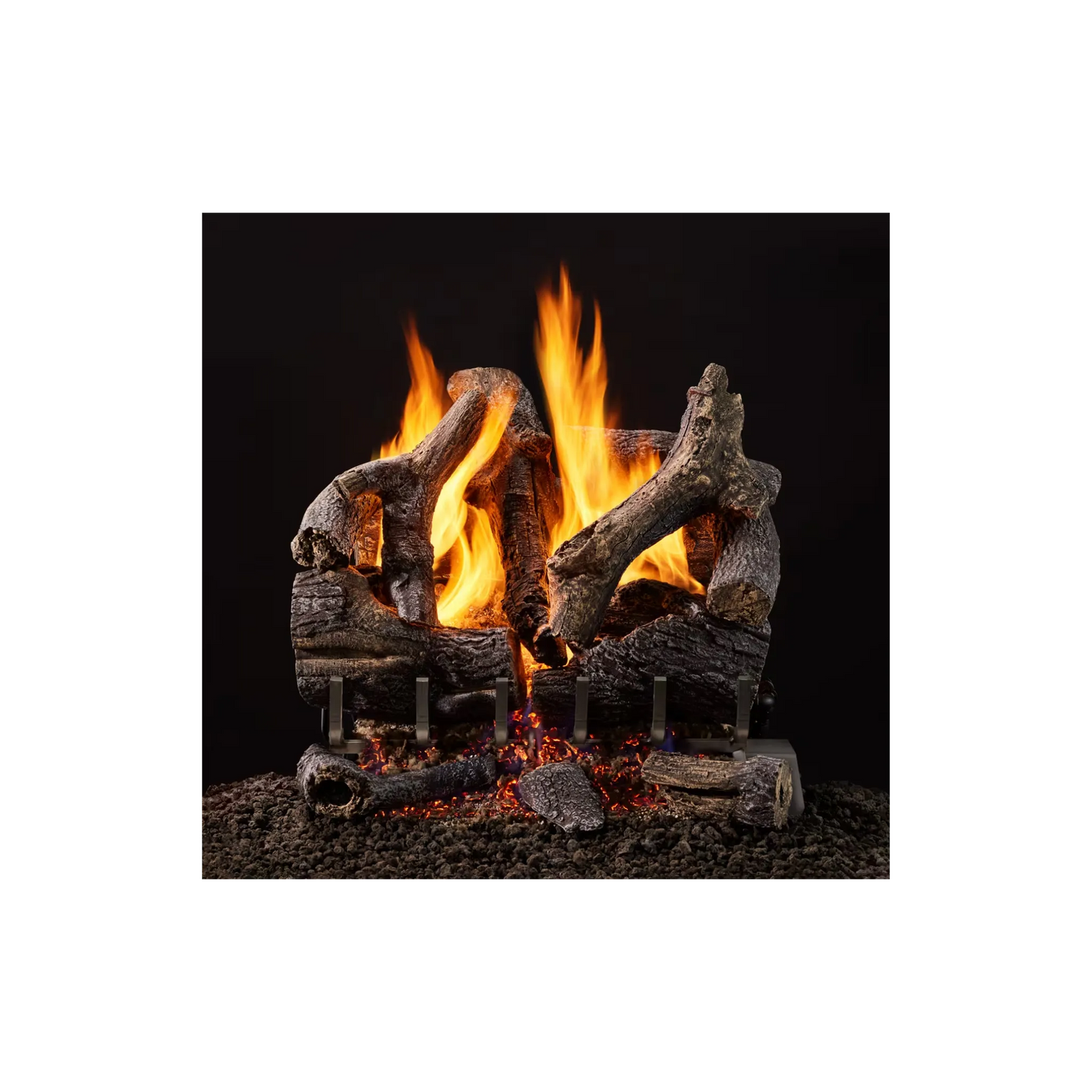 Majestic 3-Tier Stadium Vented Gas Log Set