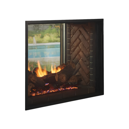Majestic Fortress See-Through Gas Fireplace
