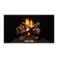 Majestic 2-Tier Stadium Vented Gas Log Set
