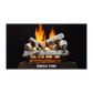 Majestic Single Tube Vented Gas Log Set