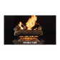 Majestic Double Tube Vented Gas Log Set