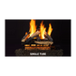 Majestic Single Tube Vented Gas Log Set