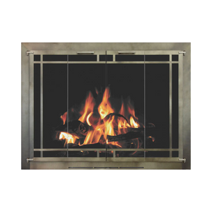 Traditional fireplace doors