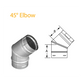 DuraVent PelletVent Pro 45° Elbow