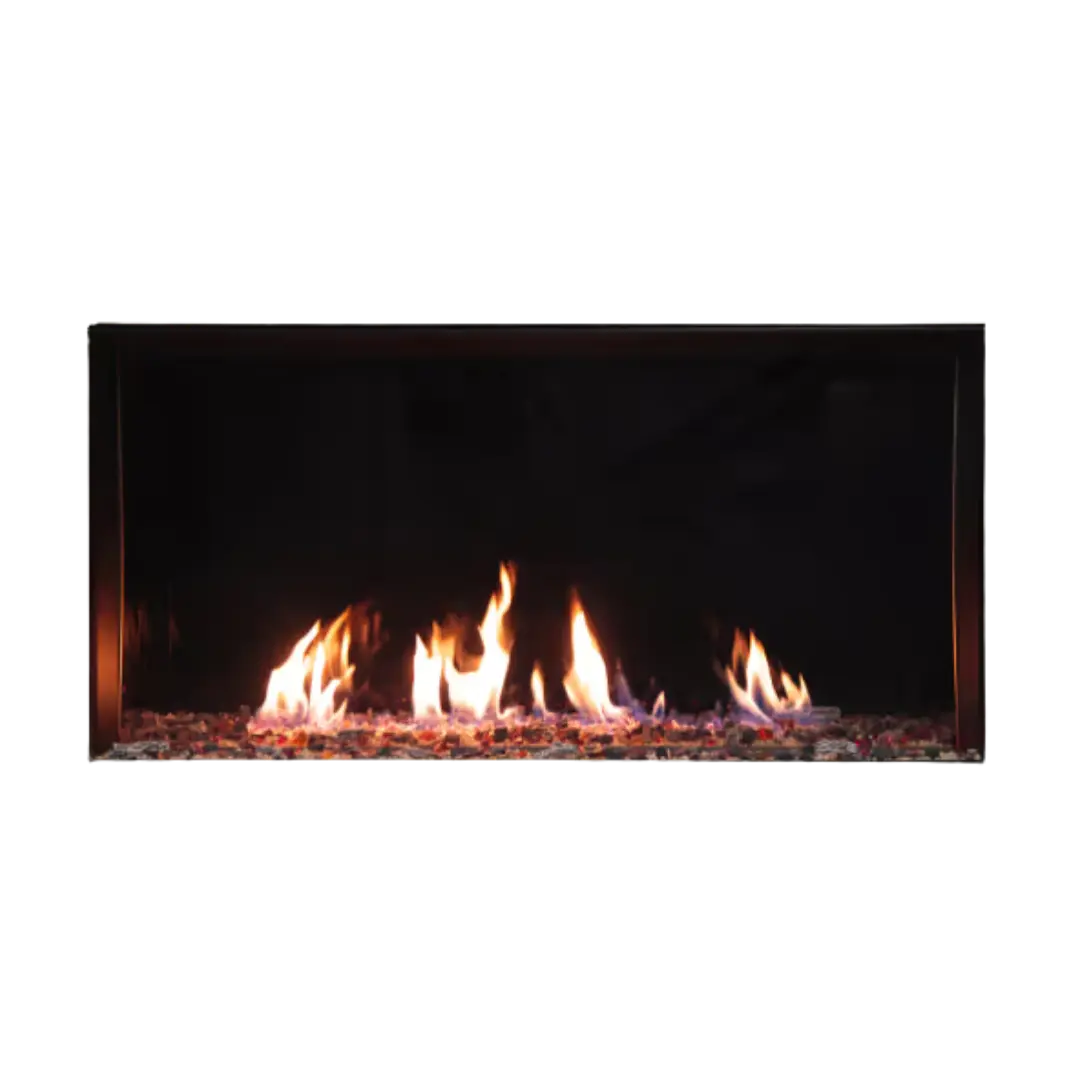 Plaza Single-Sided Glass Barrier Fireplace
