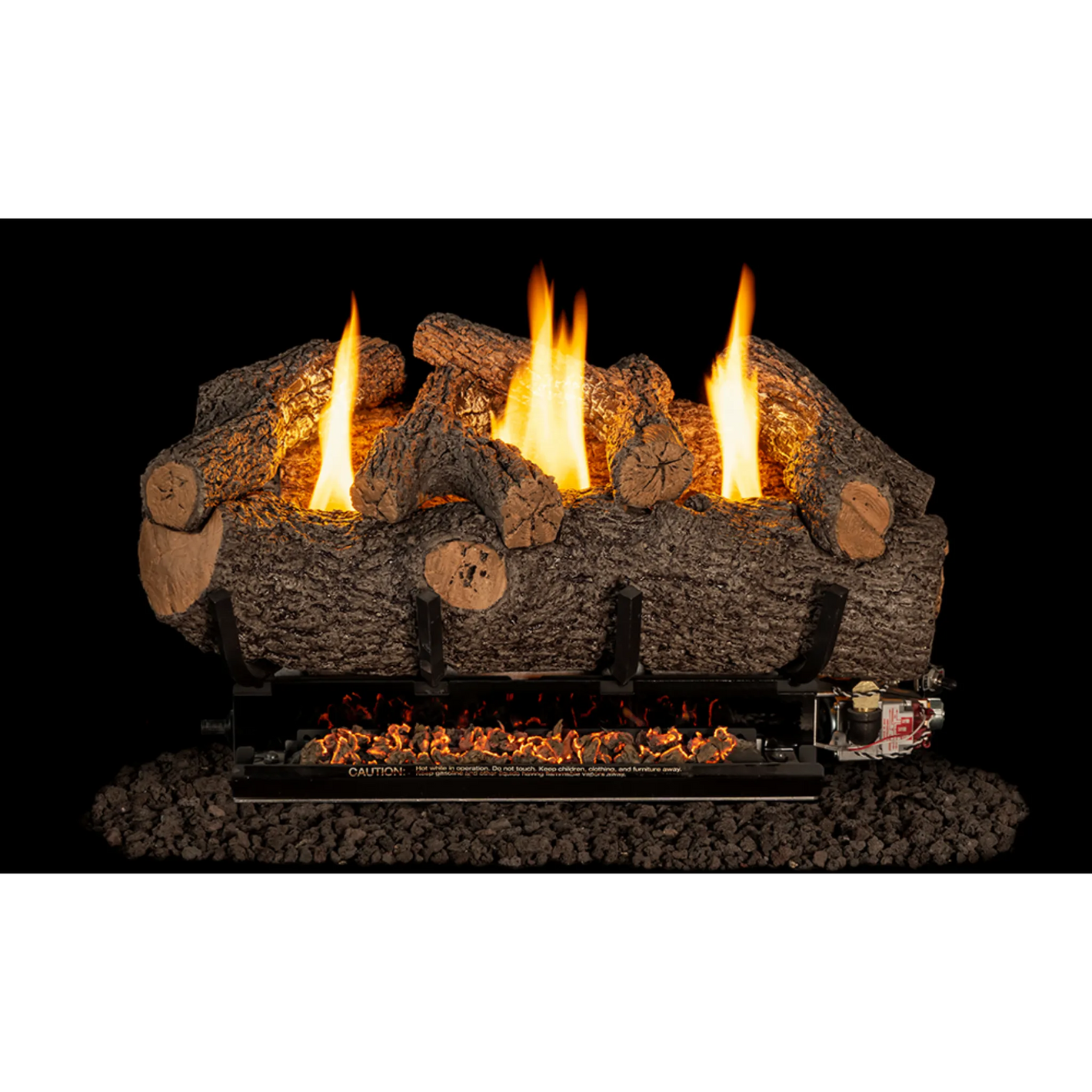 Real Fyre Meadow Oak See-Through Vent-Free Gas Logs