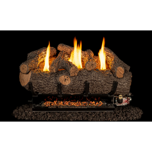 Real Fyre Meadow Oak See-Through Vent-Free Gas Logs