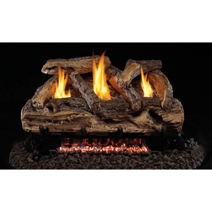 Real Fyre Split Oak See-Through Vent-Free Gas Logs