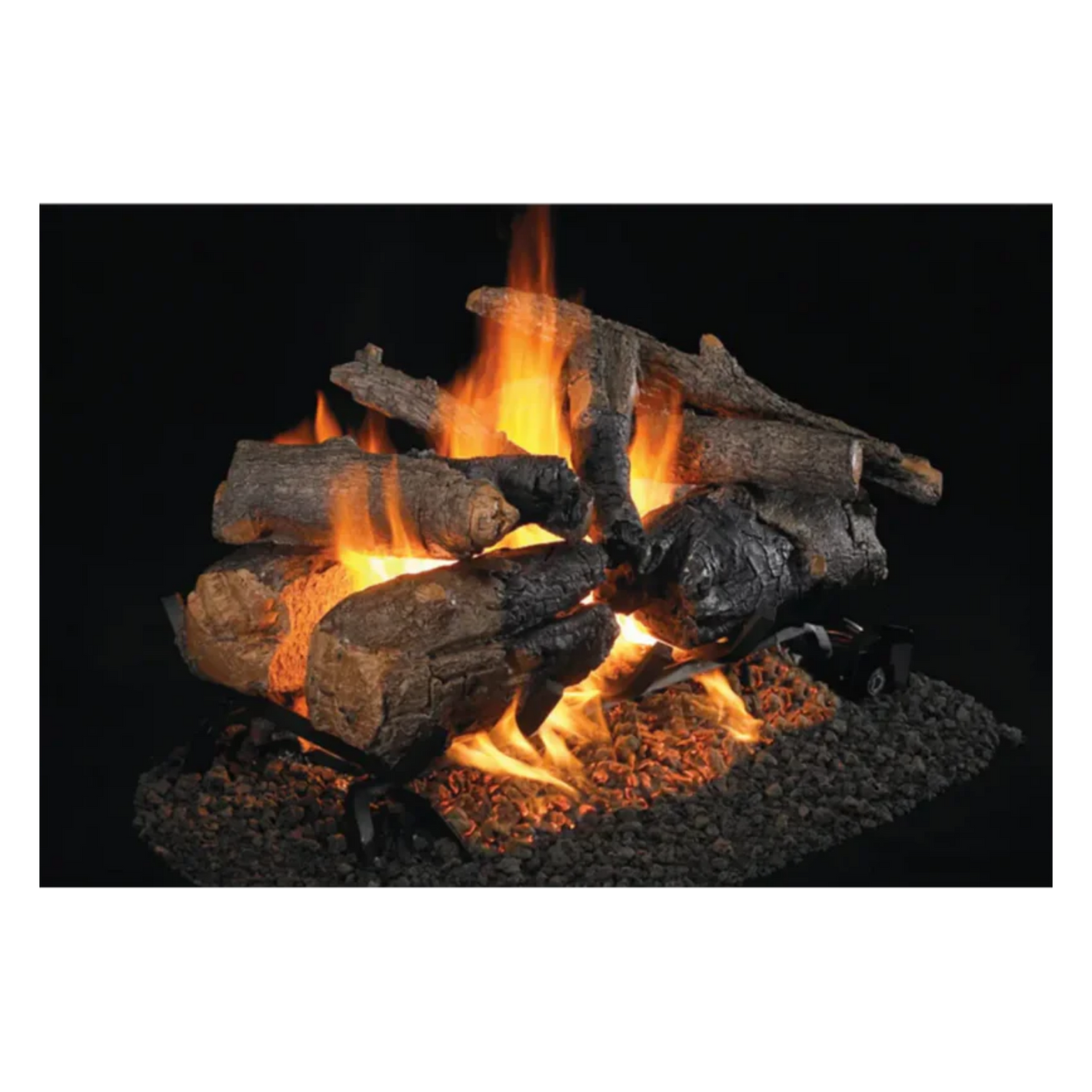 Real Fyre Charred American Oak See-Through Gas Logs
