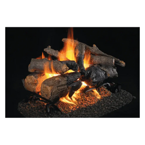 Real Fyre Charred American Oak See-Through Gas Logs