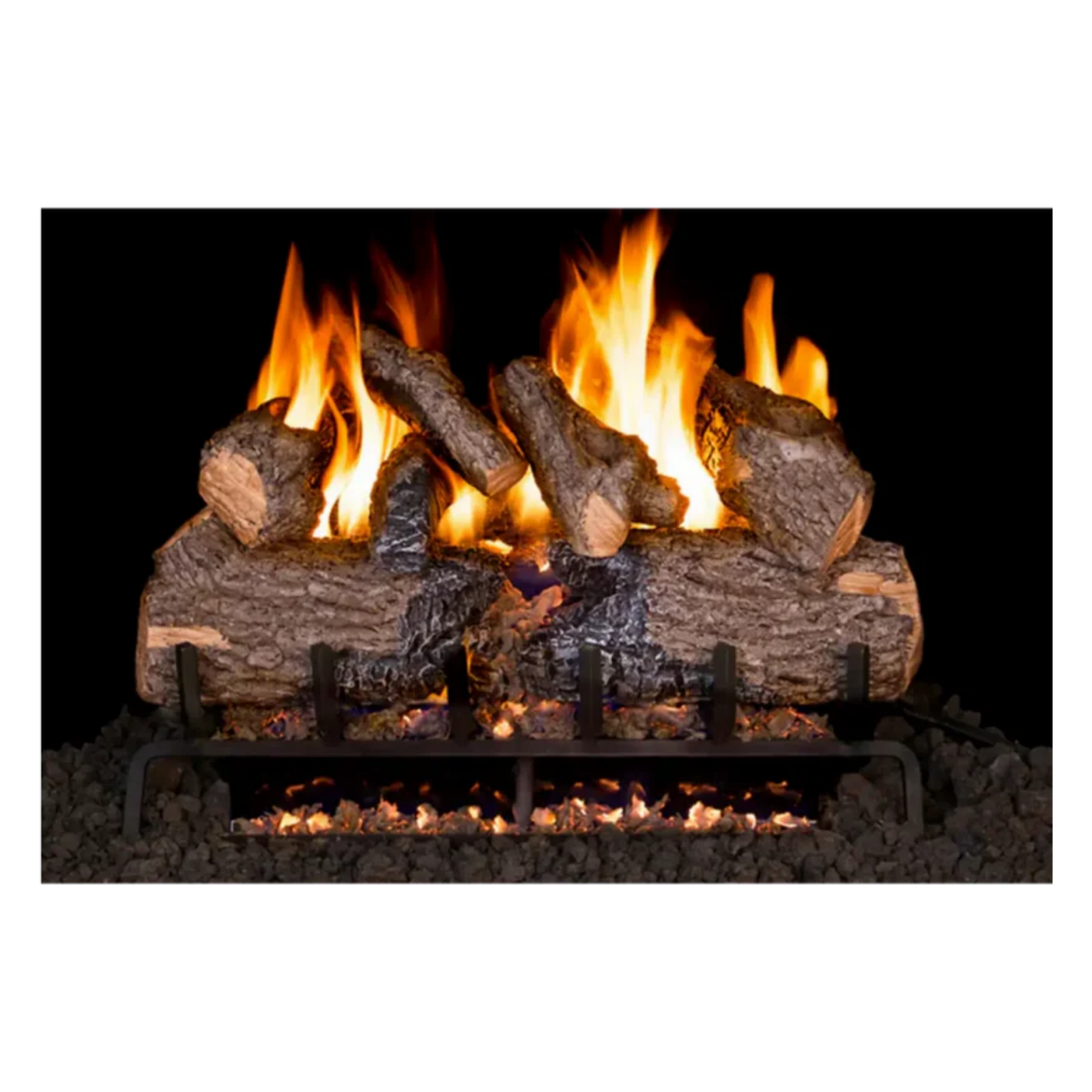 Real Fyre Charred Oak 3-Tiered Gas Logs