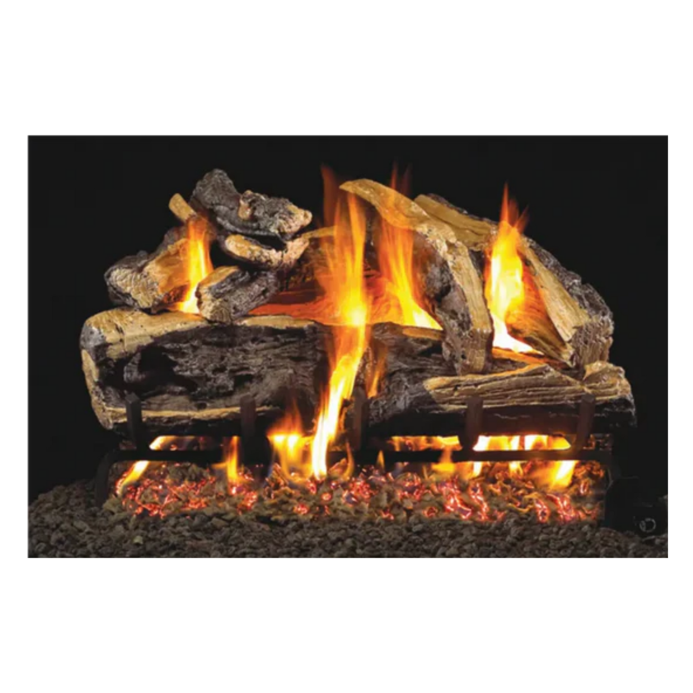 Real Fyre Charred Rugged Split Oak Gas Logs
