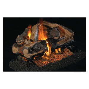 Real Fyre Charred Rugged Split Oak See-Through Gas Logs