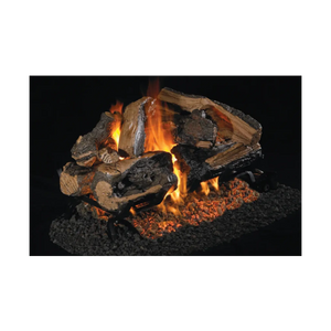 Real Fyre Charred Rugged Split Oak See-Through Gas Logs