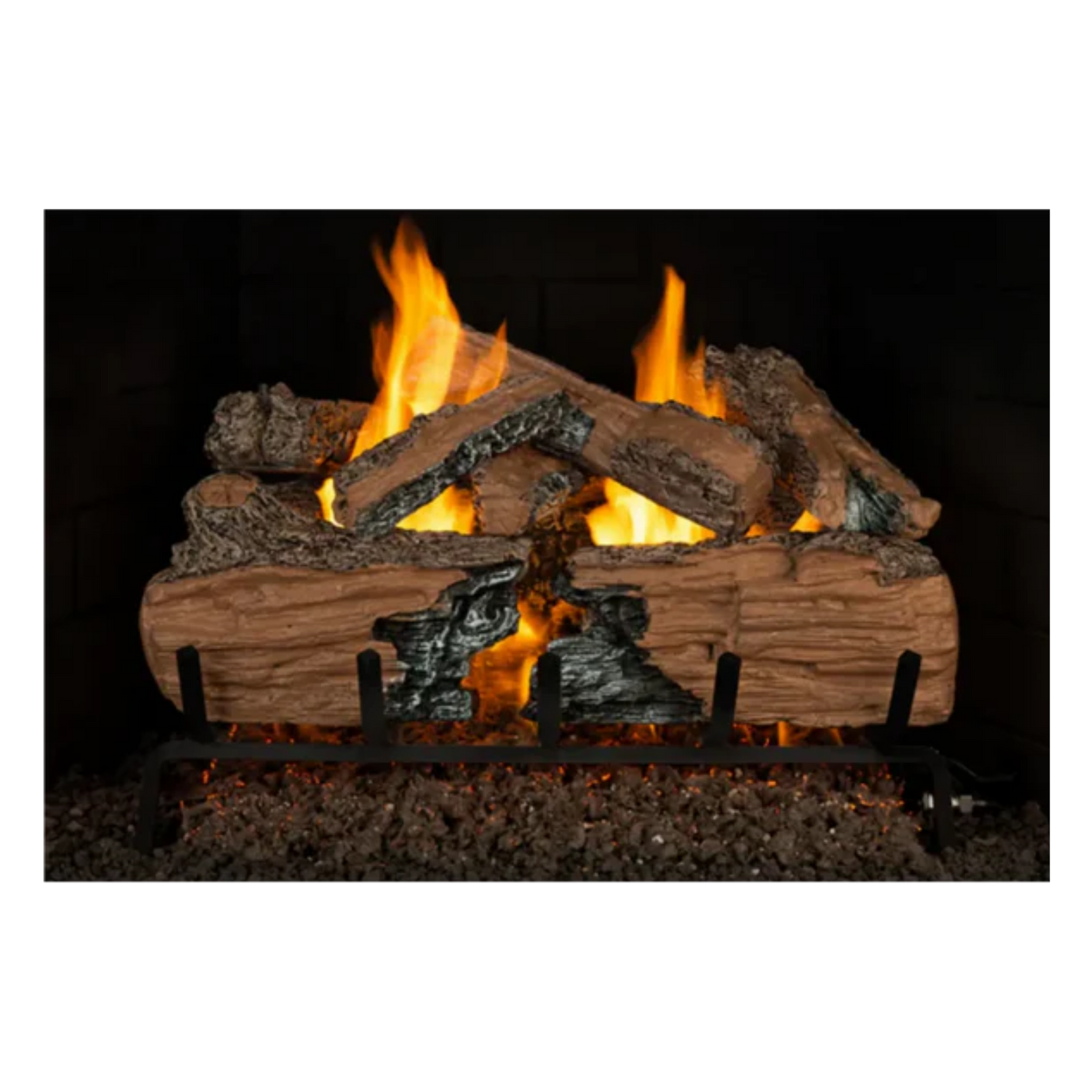 Real Fyre Charred Split Gas Logs