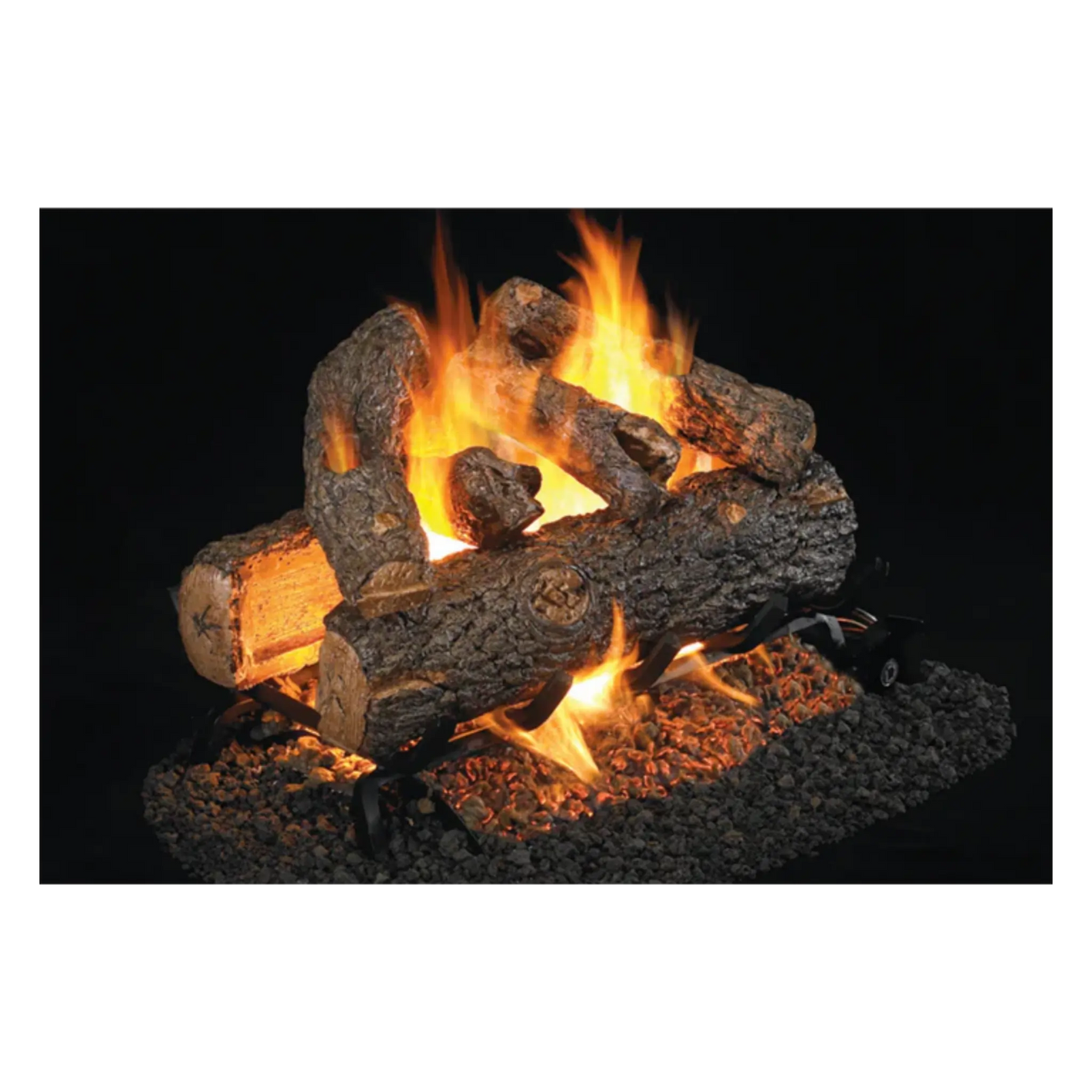 Real Fyre Golden Oak Designer Plus See-Through Gas Logs