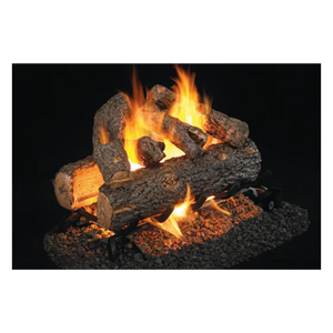 Real Fyre Golden Oak Designer Plus See-Through Gas Logs