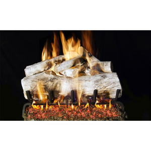 Real Fyre Mountain Birch See-Through Gas Logs