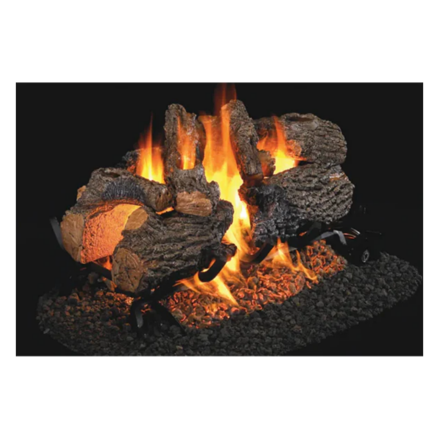 Real Fyre Charred Oak See-Through Gas Logs