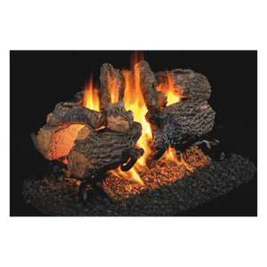 Real Fyre Charred Oak See-Through Gas Logs