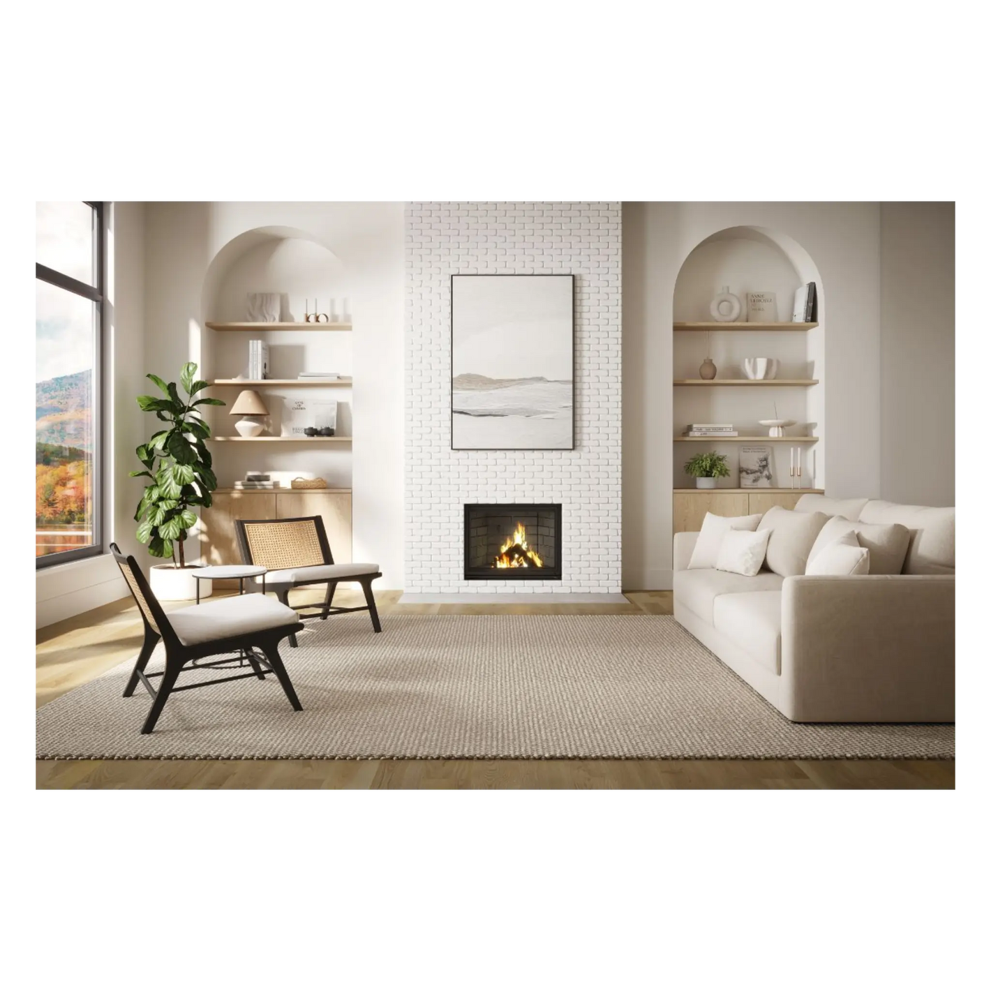 Valcourt Antoinette Wood Fireplace