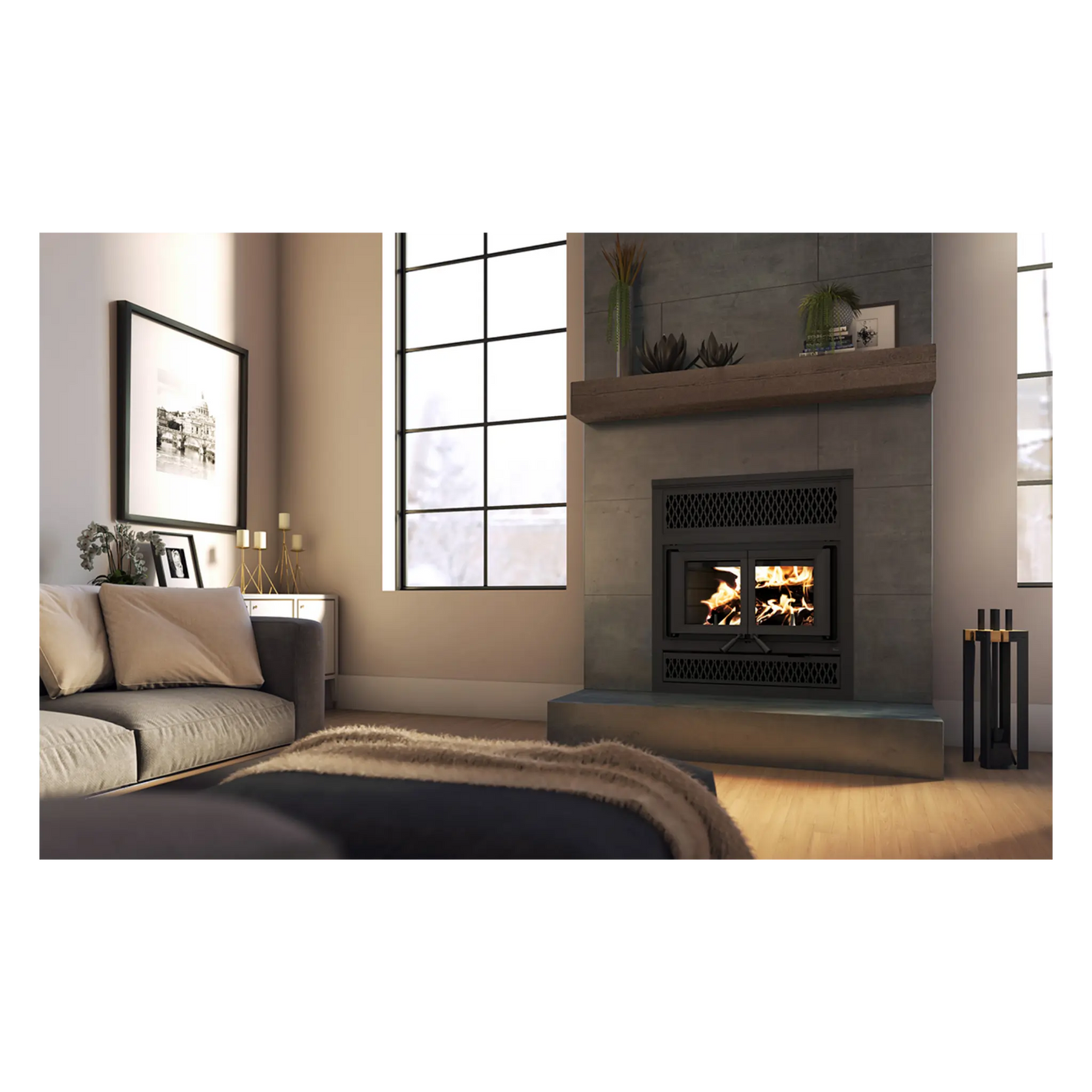 Valcourt Dallaire II Wood Fireplace