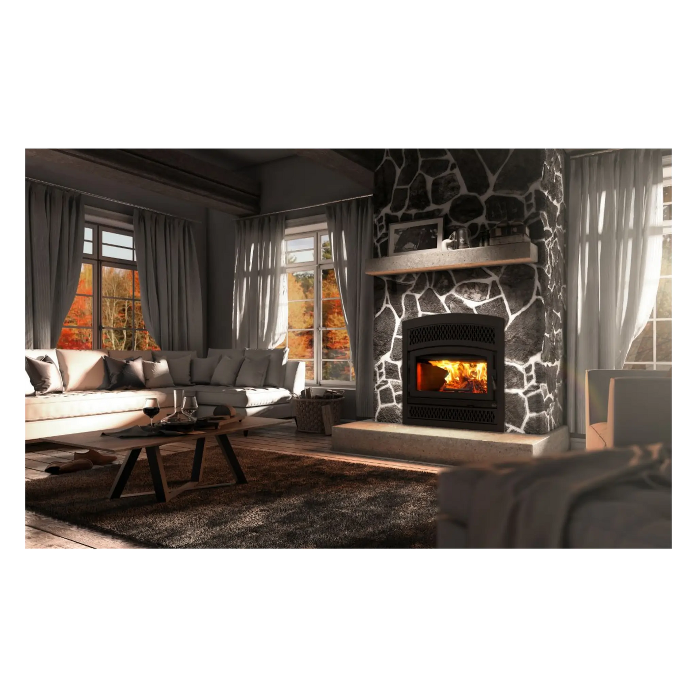 Valcourt Lafayette II Wood Fireplace