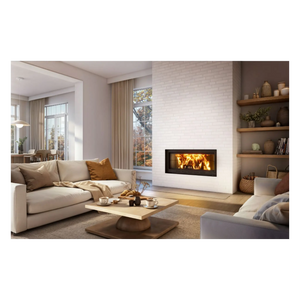 Valcourt St-Laurent Linear Wood Fireplace