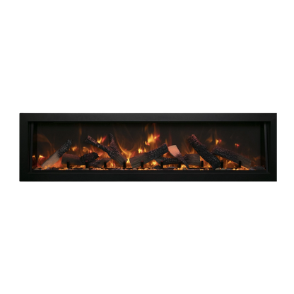 Panorama deep & xtra tall full view smart electric indoor outdoor fireplace