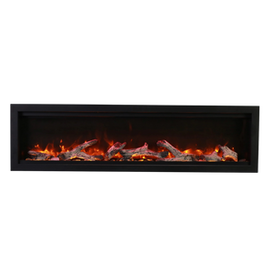 Symmetry bespoke indoor / outdoor electric built in fireplace