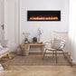 Symmetry lumina indoor outdoor built in smart electric fireplace
