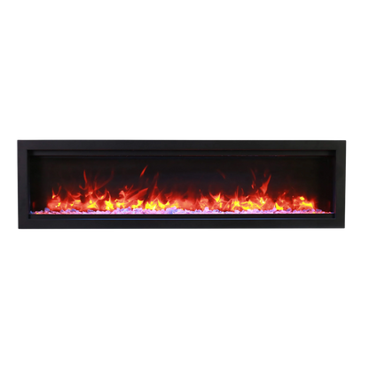 Symmetry lumina indoor outdoor built in smart electric fireplace
