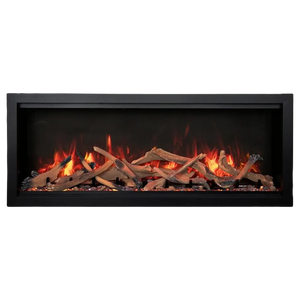 Symmetry xtra tall lumina  indoor outdoor built in smart electric fireplace