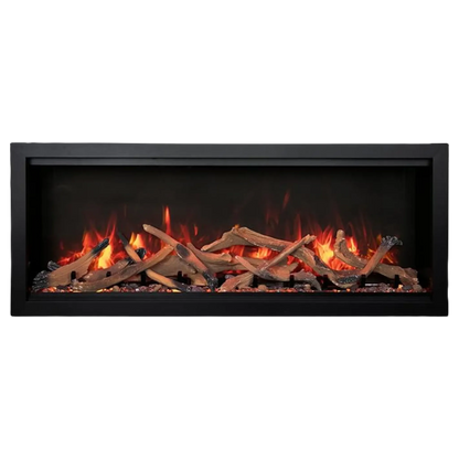 Symmetry xtra tall lumina  indoor outdoor built in smart electric fireplace