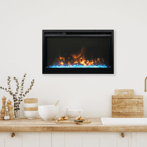 Traditional xtraslim smart electric wifi enabled fireplace