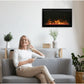 Traditional xtraslim smart electric wifi enabled fireplace