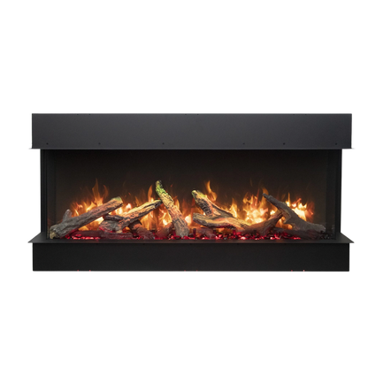 Tru view deep lumina 72 inch indoor outdoor 3 sided smart electric fireplace